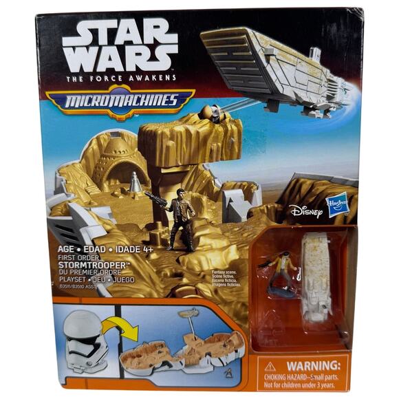5 for $25| Star Wars The Force Awakens Micro Machines Stormtrooper Play Set - Picture 1 of 6